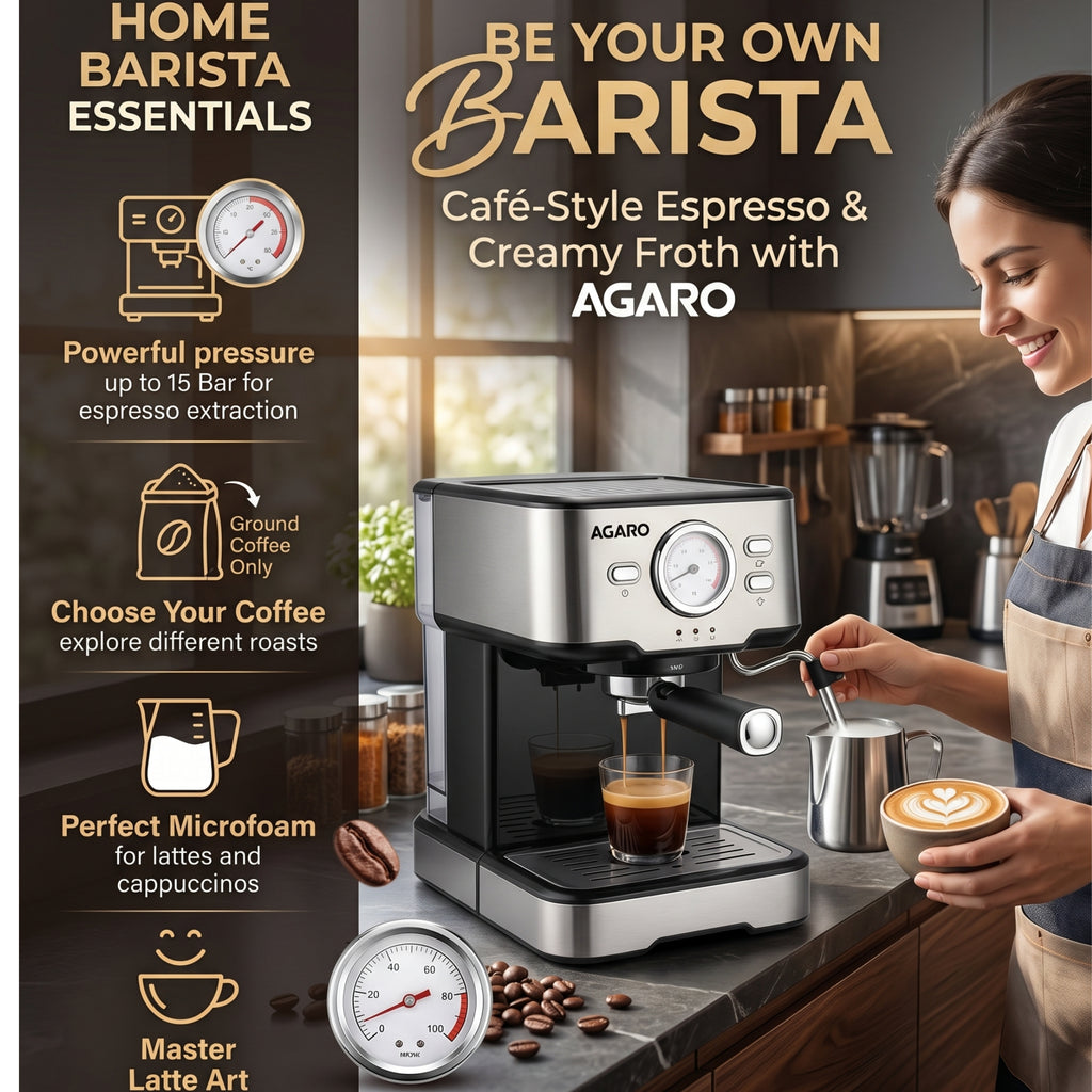 What the 15-Bar Pressure in an Espresso Coffee Maker Actually Means for Your Cup