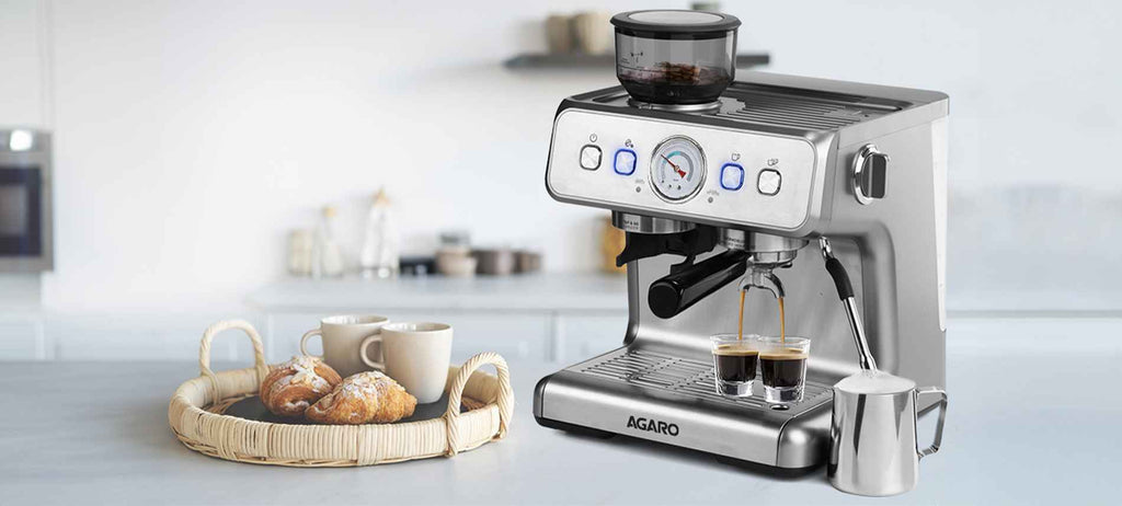 coffee maker with milk