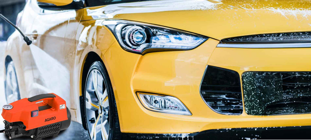 pressure washer clean car