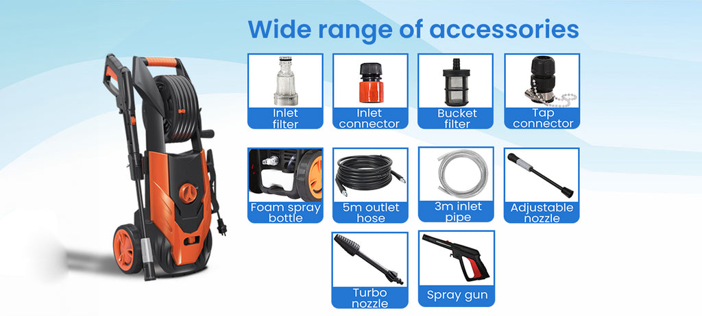 wash a car with a pressure washer