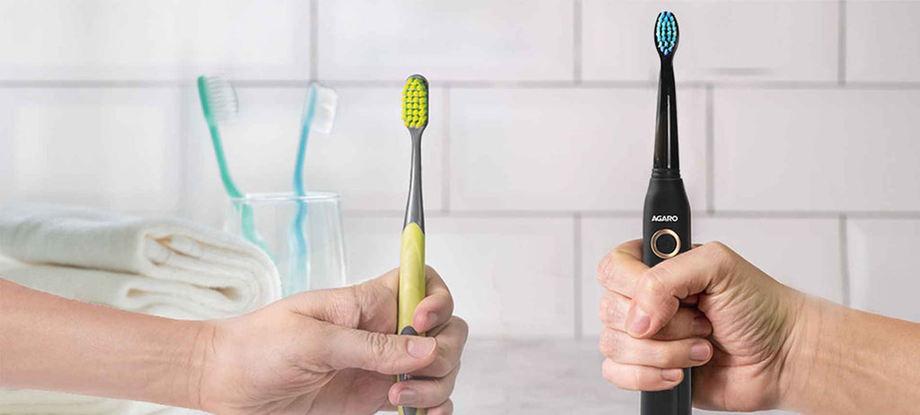 electric toothbrush vs normal toothbrush