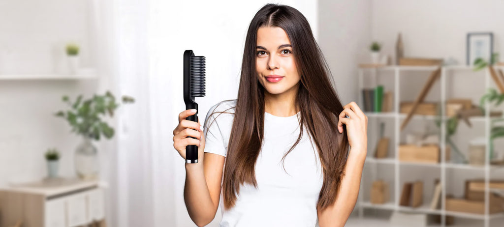 hair dryer brush straightener