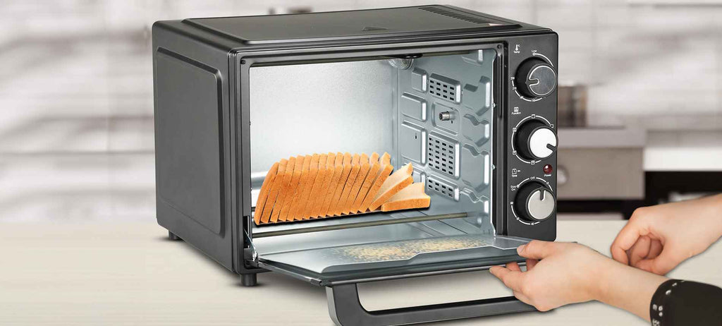 toast bread in oven