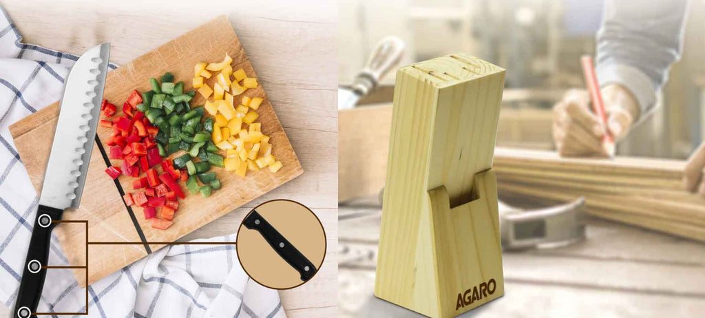 professional chef knife set with case