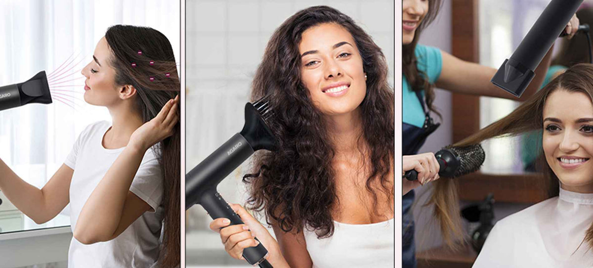 How to use hair dryer to style hair outlet