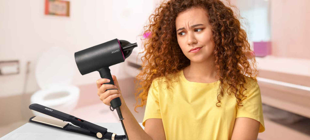 hair dryer and straightener set