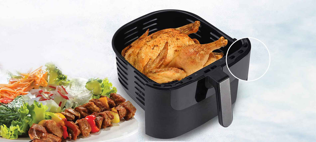 air fryer with stainless steel basket