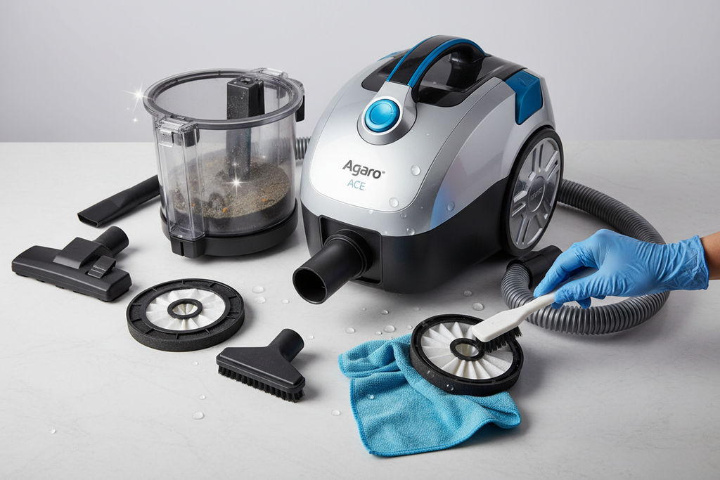 Agaro Ace Wet & Dry Vacuum Cleaner Maintenance & Cleaning Tips
