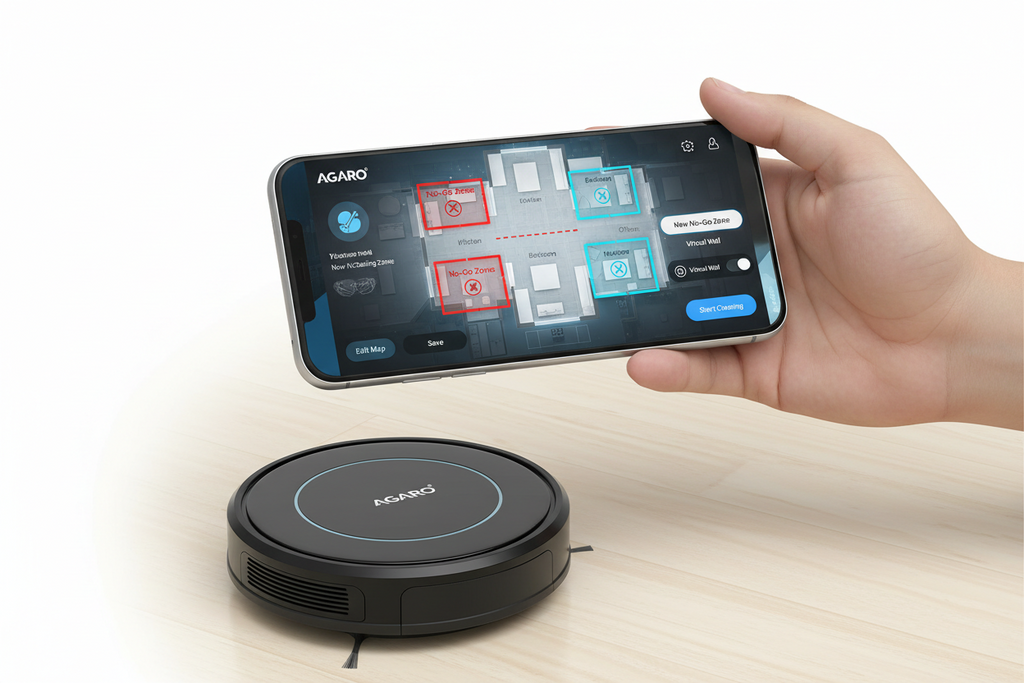AGARO Alpha Robot Vacuum Cleaner Editable Map & No-Go Zones Guide