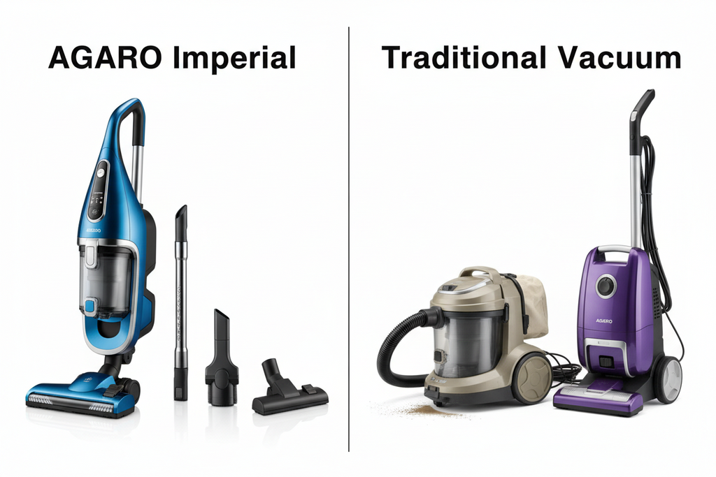 AGARO Imperial Vacuum Cleaner vs Traditional Vacuum Cleaners