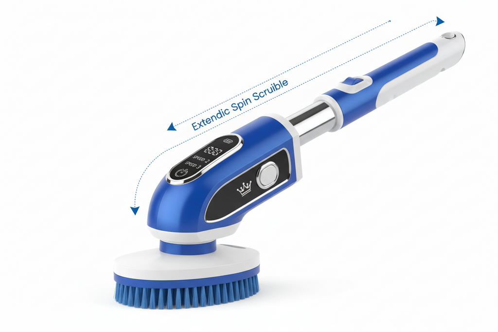 AGARO Royal Electric Spin Scrubber Adjustable Handle & Speed Guide