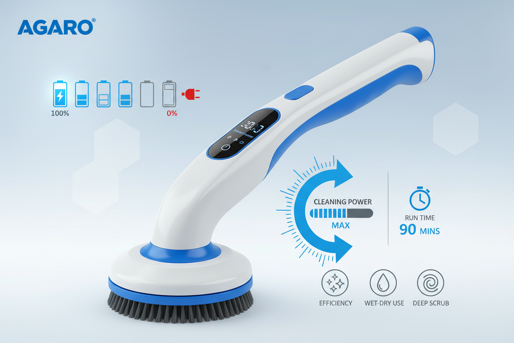 AGARO Royal Electric Spin Scrubber Battery Life & Performance Guide