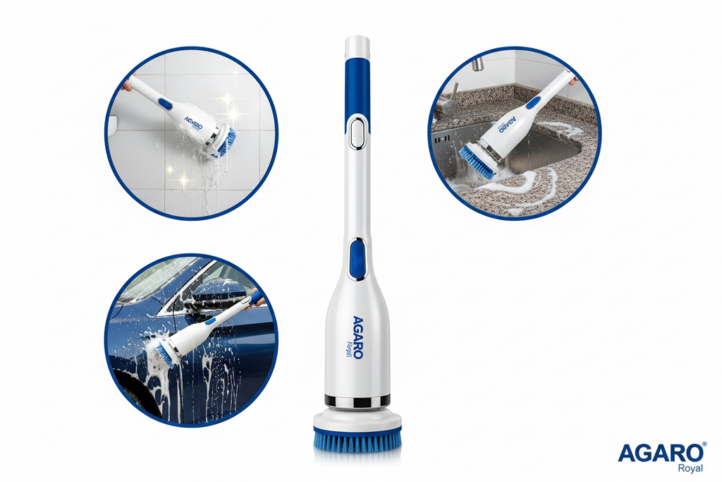 AGARO Royal Electric Spin Scrubber for Bathroom, Kitchen & Car Cleaning