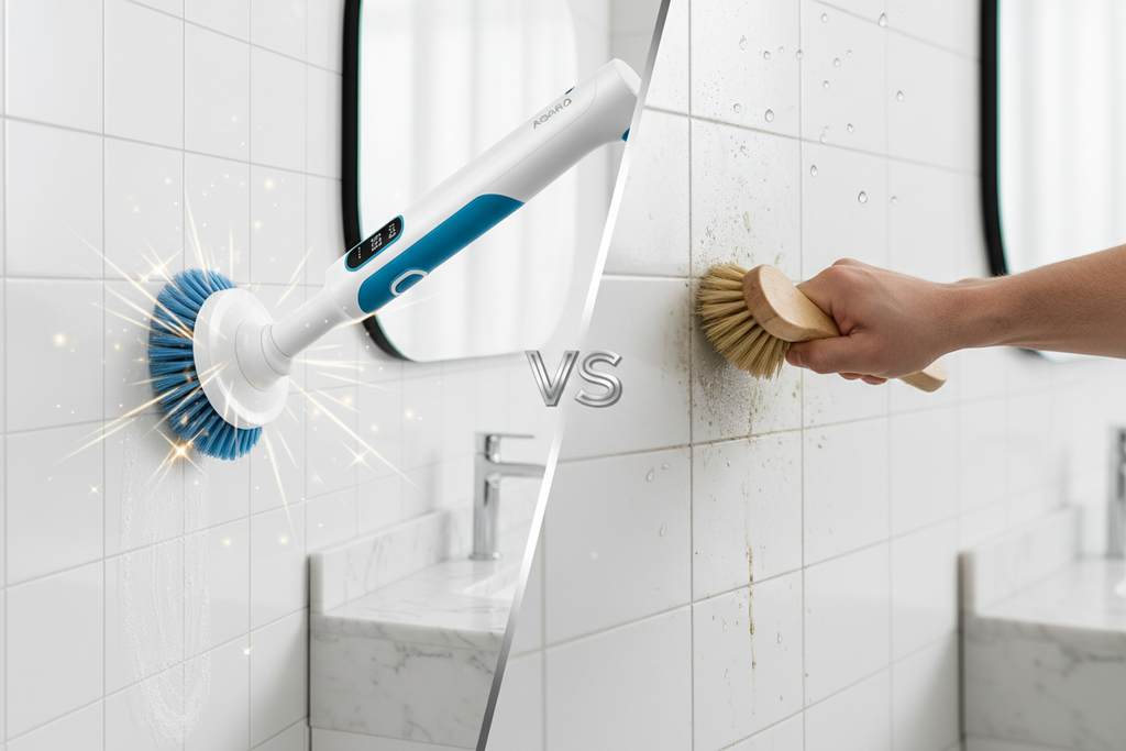 AGARO Royal Electric Scrubber for Tile, Grout and Floor Cleaning