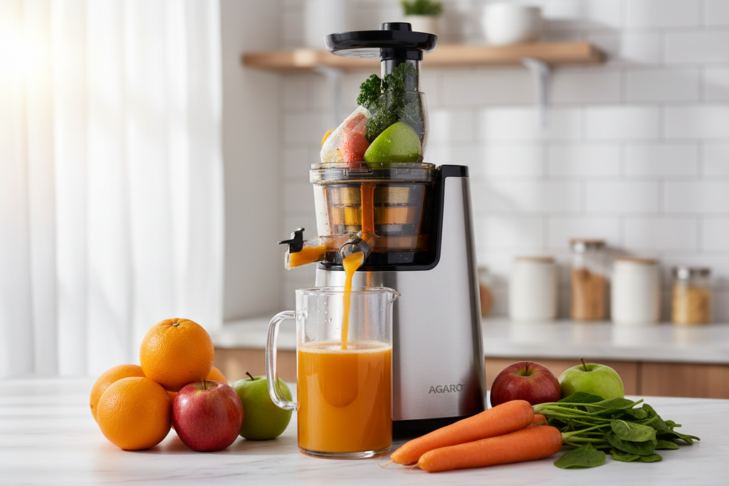 AGARO Slow Juicer for Fresh Juice Without Heat & Oxidation