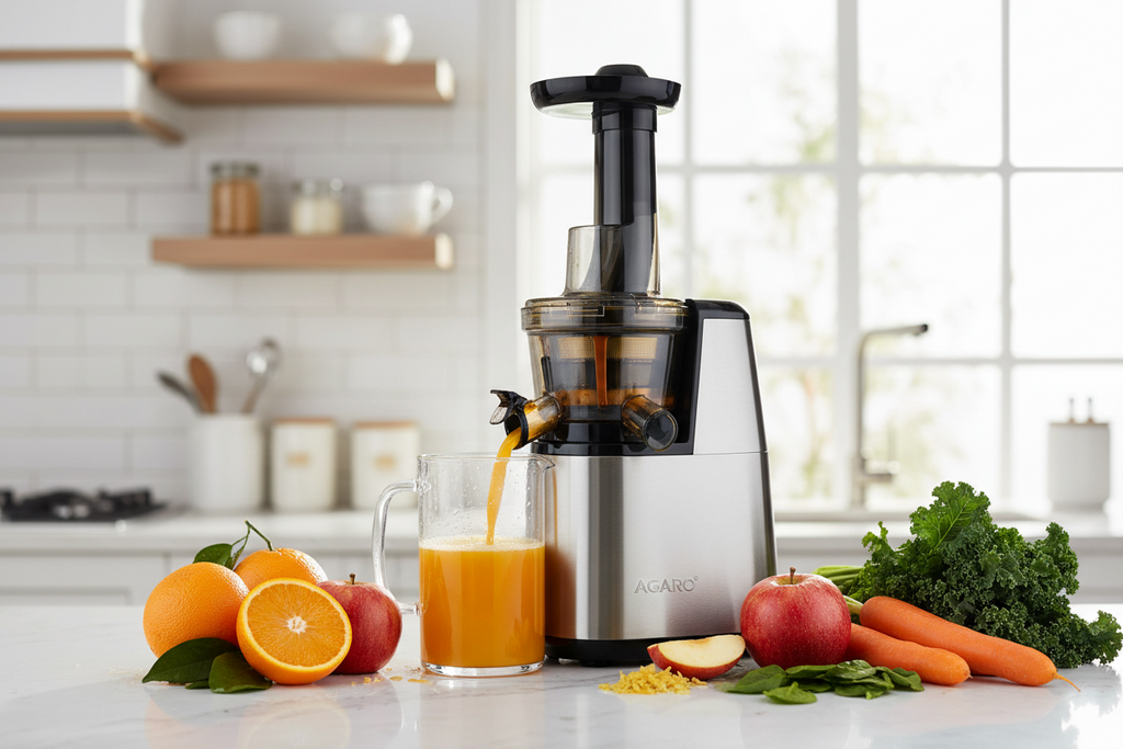 AGARO Slow Juicer for Fresh Juice Without Heat & Oxidation