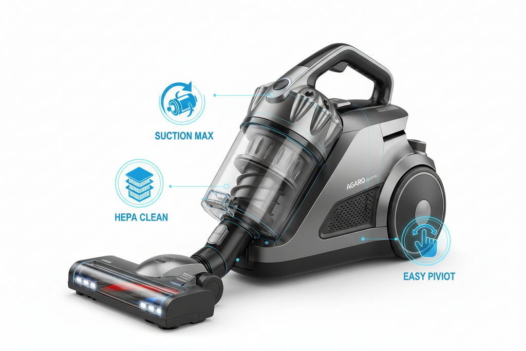 AGARO Supreme Vacuum Cleaner Full Product Overview & User Guide