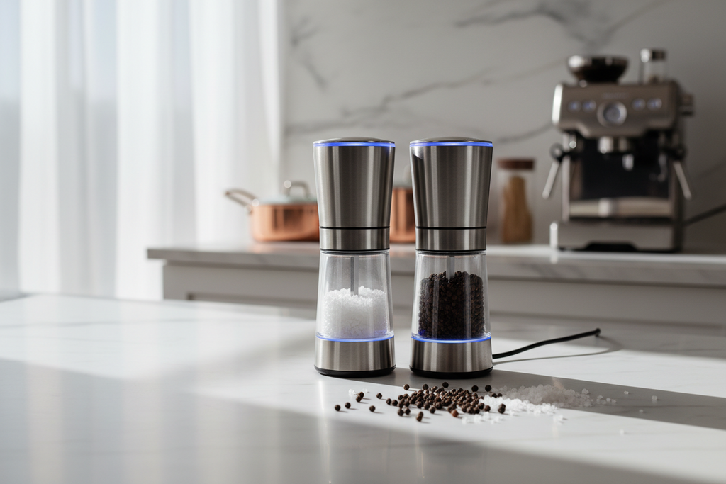 Automatic Salt &; Pepper Grinder Buying Guide: Agaro Gravity Salt & Pepper Grinder Review