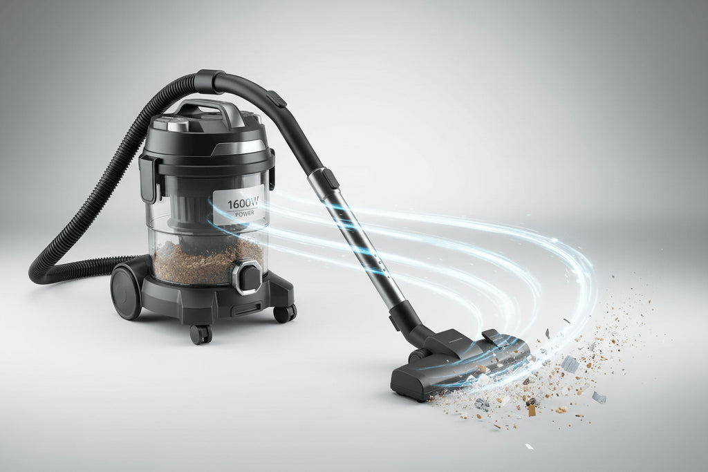 Powerful 1600W Suction Cleaning with Agaro Ace Wet & Dry Vacuum Cleaner