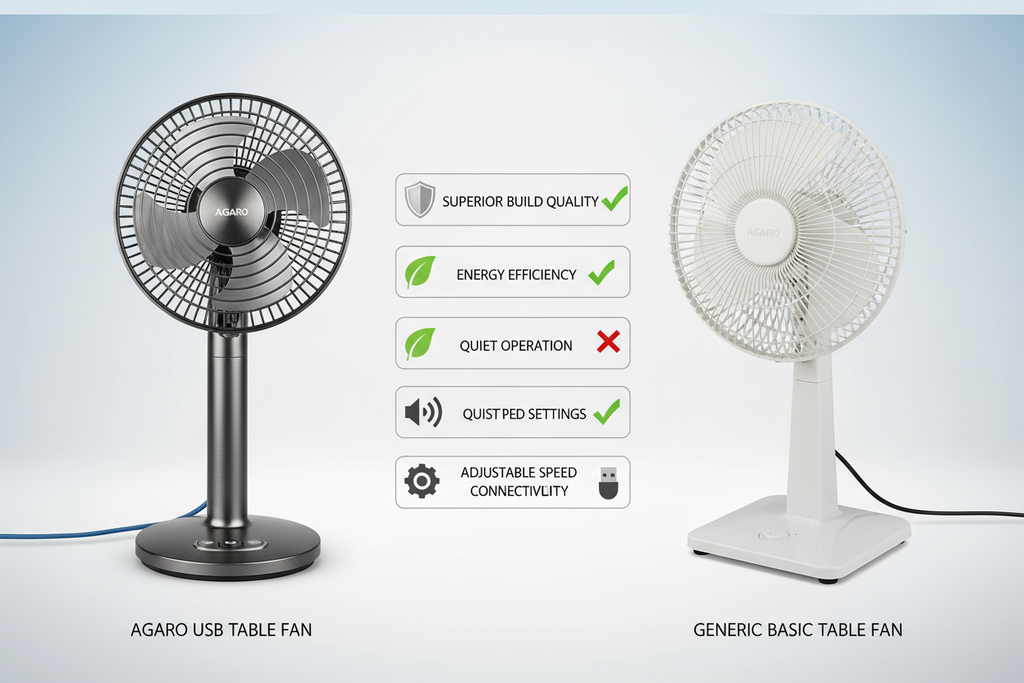 Why AGARO USB Table Fans Stand Out Compared to Generic Fans
