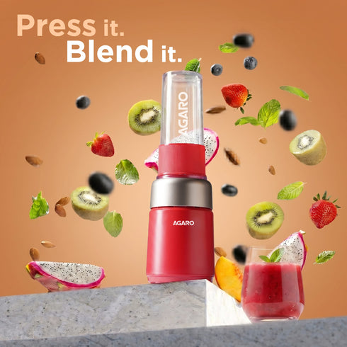 Primo Plus Personal Blender with 2 (500ml) Jars Red