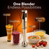 Regency Hand Blender, 600W, Variable Speed Modes & Speed Regulator, Stainless Steel Blades, Mixing, Blending, Whisking, Low Noise