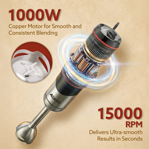 Grand 1000 Watts Hand Blender With Chopper