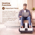 Amaze Foot, Calf & Leg Massager Machine , with Vibration & Heat, 3 Massage Levels, 4 motors for Home Usage (Silver - Black)