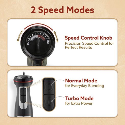Grand 1000 Watts Hand Blender With Chopper