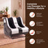 Amaze Foot, Calf & Leg Massager Machine , with Vibration & Heat, 3 Massage Levels, 4 motors for Home Usage (Silver - Black)