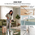 Flat Mop and Bucket Set | 360° Rotating Microfiber Flat Mop for Floor Cleaning | Hands-Free Squeeze & Wash Mop System with Bucket for Home Cleaning