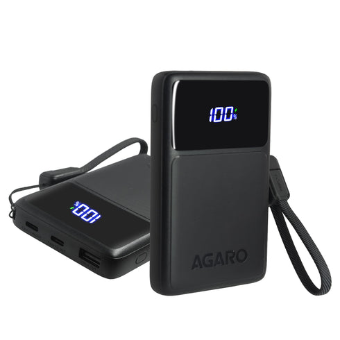 Ignite 10000 mAh Compact Power Bank, 45W Quick Charging for Smartphones