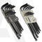 26pcs Hex Allen Key Wrench Set - Inch/MM With Ball End, Black