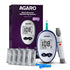 AGARO Glucometer, Blood Glucose Monitoring System with 10pcs Strips & Lancets, Glucometer Machine, Instant Blood Sugar Test at Home, Fast Blood Sugar Testing Device, Simple & Accurate, GLM-76