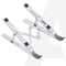 AGARO LS1821 Foldable Laptop Stand, 7 Adjustable Levels, Non Slip Silicone Pads, Aluminium Built, Laptop, Tablet, Books (Silver)