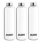 Elite Borosilicate Glass Bottles, Pack of 3