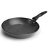 Elite Hard Anodised Tapper Frying Pan, 1.5L Capacity, 24 cm Diameter, Gas Oven Compatible, 3 mm thick plate, Riveted handle, Frying, Cooking, Serving, Black