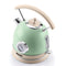 Regency Vintage Kettle 1.8L with Temperature Gauge, Hot Water Boiler & Tea Heater with Curved Handle, Visible Water Level Line, Led Light, Auto Shut-Off & Boil-Dry Protection, Green