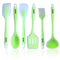 Deluxe Silicone Spatula Set of 6, Green
