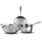 Regency Triply Cookware Set of 3, 24 cm Kadai with Stainless Steel Lid, 22 cm Frying Pan & 16 cm Saucepan