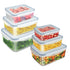 Food Storage Container With Lid, Multipurpose, Rectangular, Leak Proof, BPA Free, 120Ml, 240ml, 500ml, 1L, 1.5L, 2.5L, Set of 6