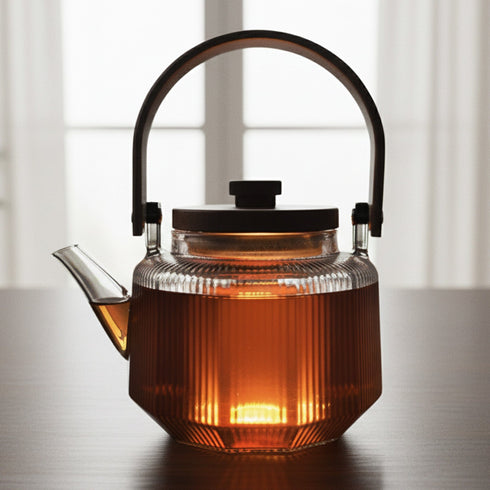 Elite 600ml Borosilicate Glass Kettle | Heat Resistant, Stovetop & Microwave Safe, Durable Clear Glass for Tea, Coffee, Water & Hot Beverages
