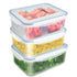 Airtight Container, Food Storage Container With Lid, Multipurpose, Rectangular Plastic Body, Leak Proof, BPA Free, 1.5L Each, Pack of 3