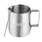Milk Frothing Pitcher – 350ml Stainless Steel Coffee Jug with Latte Art Pen | Durable 304 Steel Espresso Pitcher for Milk Frothing, Cappuccino & Barista Tools