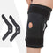 Knee Wrap Hinged With Open Patella, Rigid Biaxial Hinge, Neoprene Layer For Pain Relief, Braces Walking, Workout And Sports, XL, Black