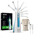 Ultra Plus Portable Dental Flosser: 8 nozzles, 4 modes, cordless, rechargeable, IPX7 waterproof, 200ml tank. Ideal for home/travel oral care.