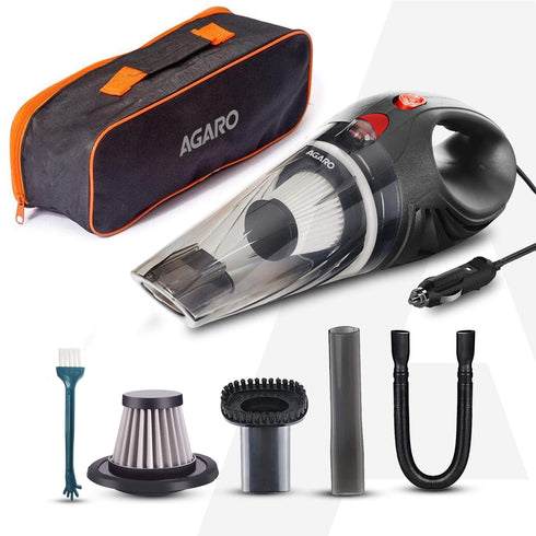 Agaro Car Vacuum Cleaner and black storage bag