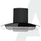 AGARO Grand Kitchen Chimney 90 cm 1200 m3/hr Auto-Clean curved glass Kitchen Hood, SS Baffle Filter, Touch and Motion Sensor Control and Digital Display, Black