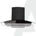 AGARO Grand Kitchen Chimney 90 cm 1200 m3/hr Auto-Clean curved glass Kitchen Hood, SS Baffle Filter, Touch and Motion Sensor Control and Digital Display, Black