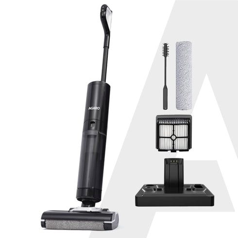 Royal Mop & Vacuum Cleaner, Lightweight Cordless Cleaner for Multi-Surface Hard Floor, Brushless Motor, Smart Display, Self-Propelled Brush Rolling Brush, Self-Cleaning & Sterilization, Great for Sticky Messes